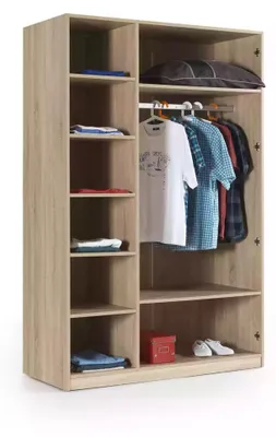 Produktbild von Gruppe Kindermöbel Kinderbett Kinderzimmer Bett Holz Grau Set 7tlg