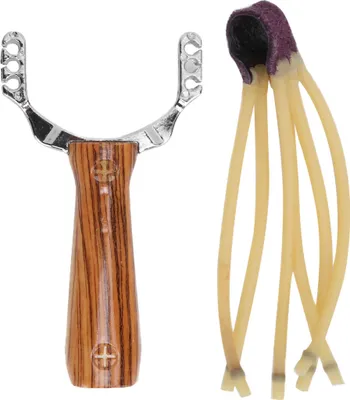 Produktbild von Slingshot-Handgelenk-Raketenkatapult-Schleuder aus Edelstahl mit Gummiband für Camping-Jagdreisen
