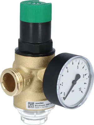 Produktbild von Druckregler, mit Verschraubungen, 3/4 Zoll, mit Manometer 0-10 bar
