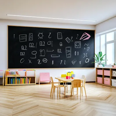 Produktbild von Decords beschreibbare Tafelfolie, Modell 039-061 – Größe: 221 × 99 cm