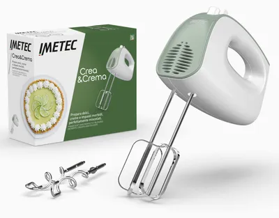 Obrázok produktu pre Imetec Crea&Crema, Ručný mixér, Zelená, Biela, Tlčenie, 1 m, Tlačidlá, 500 W