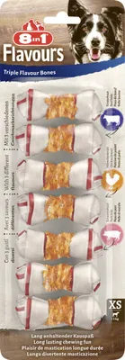 Produktbild von 8in1 Flavours Kauknochen Triple Flavour XS
