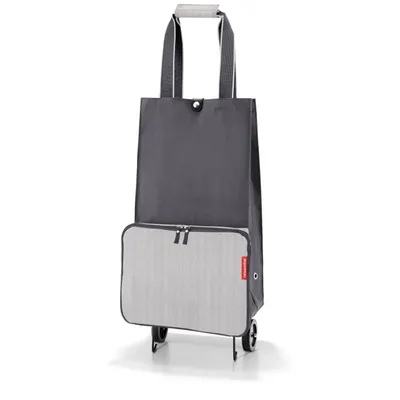 Produktbild von reisenthel foldabletrolley, Einkaufstrolley faltbar, Einkaufstasche, Herringbone Grey, 30 L, HK7074