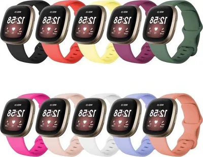 Obrázok produktu pre Silikónový športový náramok pre Fitbit Versa 3 / Sense – kompatibilný s Versa 4 / Sense 2 – pre ženy aj mužov