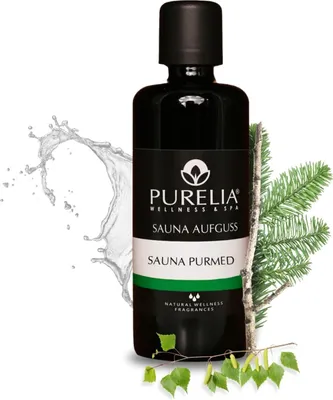 Produktbild von PURELIA Saunaaufguss Konzentrat Sauna PurMed 100 ml natürlicher Sauna-aufguss - reine ätherische Öle