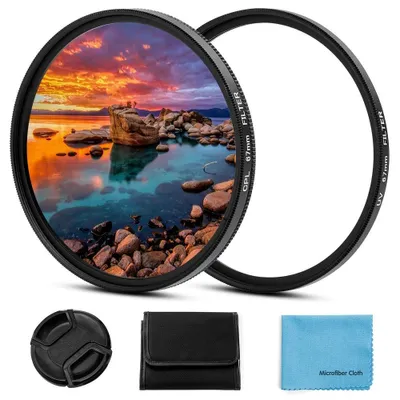 Produktbild von Solidchoice – 72 mm UV- und CPL-Filterset mit Objektivdeckel