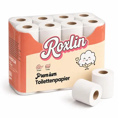 Produktbild von Toilettenpapier Toilettenpapier, 3-lagig, Ultraweich, Saugstark, Reißfest