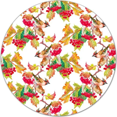Produktbild von Glas-Herdabdeckplatte Glaskeramikkochfeld-Abdeckung Schneideplatten - 40 cm - Herbst Vögel auf Ast
