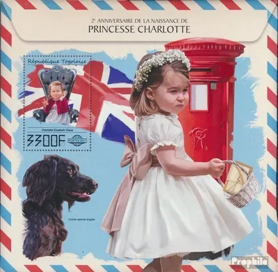 Produktbild von Briefmarken Togo 2017 Mi Block 1508 (kompl. Ausgabe) postfrisch Prinzessin Charlotte