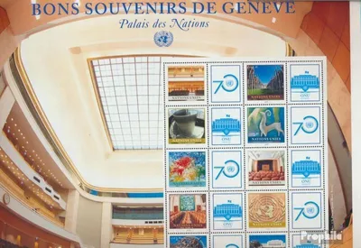 Produktbild von Briefmarken UNO - Genf 2015 Mi 927-931Klb Kleinbogen (kompl.Ausg.) postfrisch Grußmarken