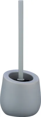 Produktbild von WENKO WC Garnitur Klo Toiletten Bürsten Halter BADI Grau Bad Keramik Accessoires