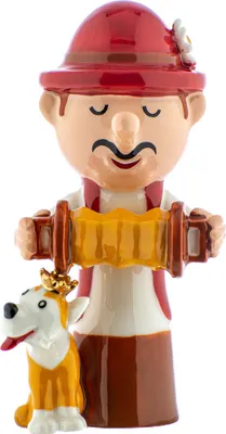 Image de Alessi Figurine de Noël Happy Eternity Baby - joueur d'accordéon - AGJ01/9 - par Massimo Giacon & Marcello Jori