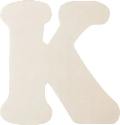 Image de Clayre & Eef Lettre en bois K, couleur naturelle, 11 cm
