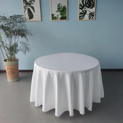 Produktbild von Tischdecken Rund (300 cm ø ) Polyester verschiedene Größen Party, Hochzeit, Gastronomie