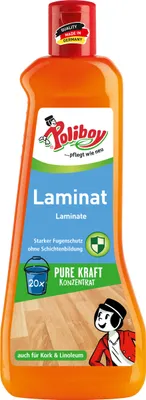 Produktbild von Poliboy Laminat Pflege Konzentrat - Inhalt 500 ml - reinigt kraftvoll und streifenfrei, mit Nässeschutzformel