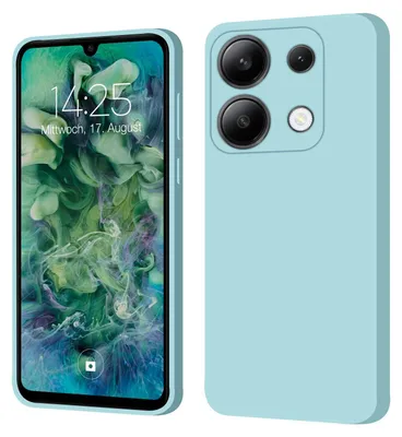 Produktbild von Hülle für Xiaomi Redmi Note 13 Pro 5G Case Cover Bumper Smartphone Softgrip Schutzhülle Farbe: Hellblau