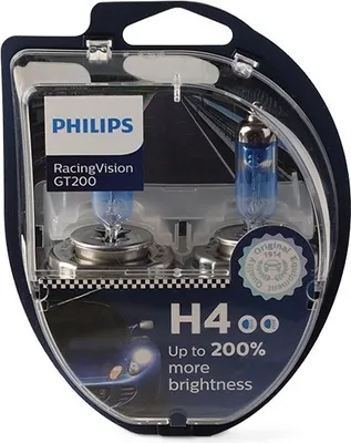 Produktbild von 2x PHILIPS H4 Glühlampen Fernlicht 12V 60/55W 3600K P43t-38 Halogen 12342RGTS2