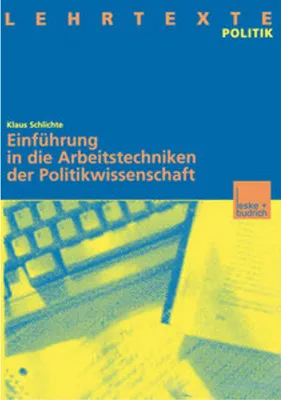 Obrázek produktu pro Einführung in die Arbeitstechniken der Politikwissenschaft