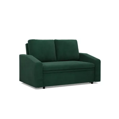 Produktbild von Sofa mit Schlaffunktion NEO, Wohnzimmer Sofa 148x87cm, Cord, Dunkelgrün
