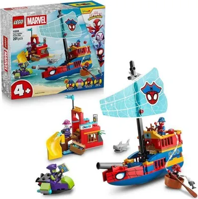 Zdjęcie produktu dla Statek Piracki LEGO Marvel Spidey i Super-Kumple, Zestaw Konstrukcyjny dla Dzieci 4+