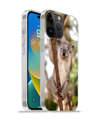 Produktbild von MuchoWow® Handyhülle Schutzhülle Hülle für Apple iPhone 14 Pro - Softcase Koala - Äste - Tier - Kinder - Jungen - Mädchen Silikon Softcase Handy Hülle - Umschlag