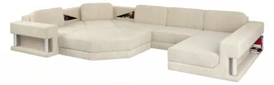 Produktbild von U-Form Sofa Couch Design Couch Textil Modern Polster Neu Wohnlandschaft Ecksofa