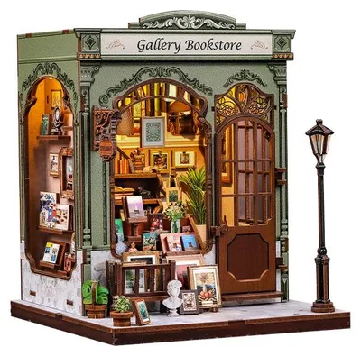 Produktbild von Baukasten Cutebee Gallery Bookstore CWGC214 Holz 16 x 16 x 19 cm