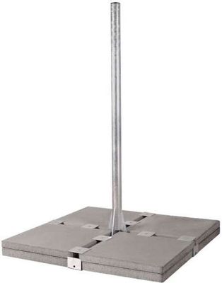 DUR-line Herkules Profi Balkonständer 60mm Mast 1,80m für 8x50x50cm Platten feuerverzinkt