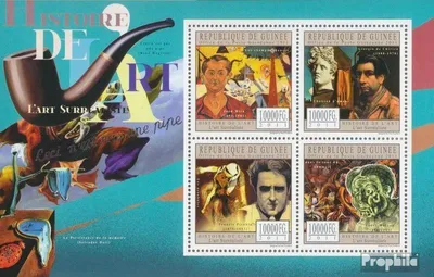 Produktbild von Briefmarken Guinea 2011 Mi 8826-8829 Kleinbogen (kompl. Ausgabe) postfrisch Surrealismus