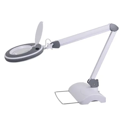 Zdjęcie produktu dla Lampa powiększająca Lumeno LED 821X, z podstawką stołową, 5 dioptrii, szara
