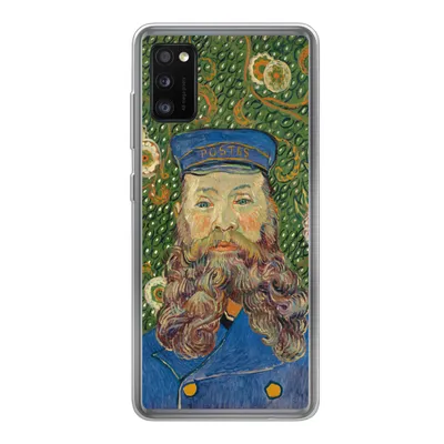 Produktbild von MuchoWow® Handyhülle Schutzhülle Hülle für Samsung Galaxy A41 Porträt des Postboten Joseph Roulin - Vincent van Gogh Silikon Softcase Handy Hülle - Mobiltelefon