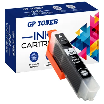 Produktbild von Druckerpatronen T2631 Schwarz kompatibel für Epson 26XL XP510 XP520 XP610 XP615 XP800 XP820