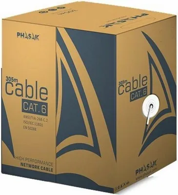 Immagine prodotto di Cavo di rete utp Cat6 rj45 phasak 305 grigio