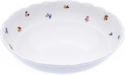 Produktbild von Salatschüssel, tschechisches Porzellan, Verona, 26 cm, Handkorb, G. Benedikt