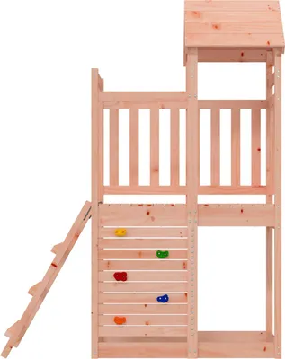 Produktbild von vidaXL Spielturm Braun 110,5 x 52,5 x 214 cm Massives Douglasienholz