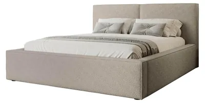 Produktbild von MIRJAN24 Polsterbett Santos Boucle, Doppelbett mit Bettkasten, Ehebett, Gasdruckfeder, Lattenrost (Farbe: Coral 50, Größe: 160x200 cm)