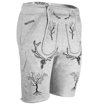 Produktbild von PAULGOS Herren Trachten Jogginghose - Design Trachten Lederhose - JOK6 - in 3 Farben erhältlich - Größe S - 5XL