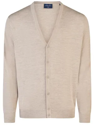 Produktbild von Marvelis - Pullover - Cardigan V-neck - Herren, (632326), Größe:4XL, Farbe:beige (22)