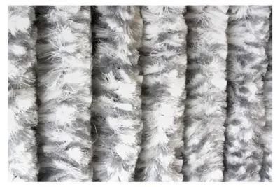 Produktbild von Flauschvorhang 90 x 200 cm Chenille Türvorhang grau