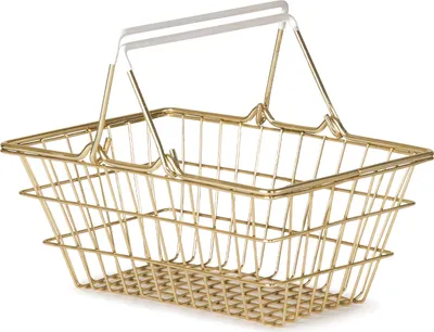 Zdjęcie produktu dla Metalowy kosz Koopman GOLDIE 18x13x8 cm