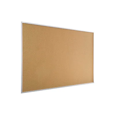 Zdjęcie produktu dla Tablica korkowa 60x40 cm rama drewniana lakierowana SREBRNA