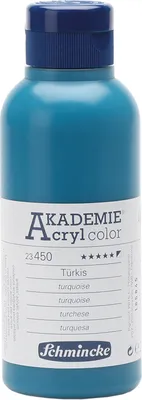 Produktbild von Türkis  250ml Acrylfarbe - AKADEMIE Acryl - Schmincke 23 450 027