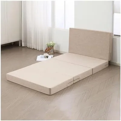Imagen del producto de Colchón de suelo, con 4 pulgadas de espuma viscoelástica y funda lavable, ideal para camping y como colchón para invitados
