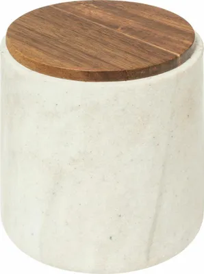 Produktbild von 5five Simply Smart Wattepads Behälter Come, Aufbewahrungsdose, Polyresin, Beige, 200157A