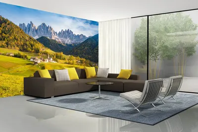 Produktbild von Vlies Fototapete BERGSZENERIE 375 x 250 cm (inkl. Kleister) - Vlies Tapete, Wandtapete, Wandbilder - Tapete für Wohnzimmer Schlafzimmer, Büro, Küche - Montagefertig