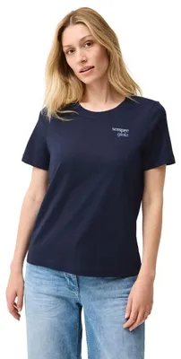 Productafbeelding van Cecil dames T-shirt met tekstdetail