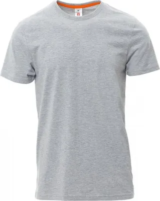 Produktbild von PAYPER T-Shirt SUNRISE meliert – Kurzarm Herren-Shirt aus Baumwolle mit Rundhalsausschnitt, seitlichen Nähten und angenehmer Passform grau meliert M