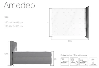 Produktbild von Boxspring Bett 180x200cm Betten Hotel Leder Komplett Bettkasten Topper Matratze