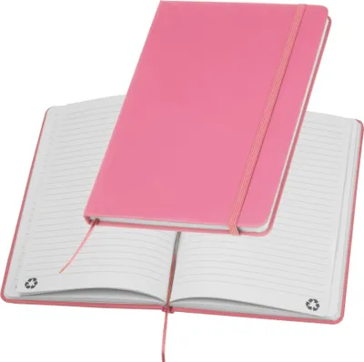 Produktbild von Notizbuch / DIN A5 / Umschlag aus Polyurethan/ 160 linierte Seiten / Farbe: pink