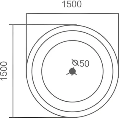 Produktbild von Designwanne Whirlpool Raumsparwanne Acrylwanne Komfortwanne Wanne 155x155 cm